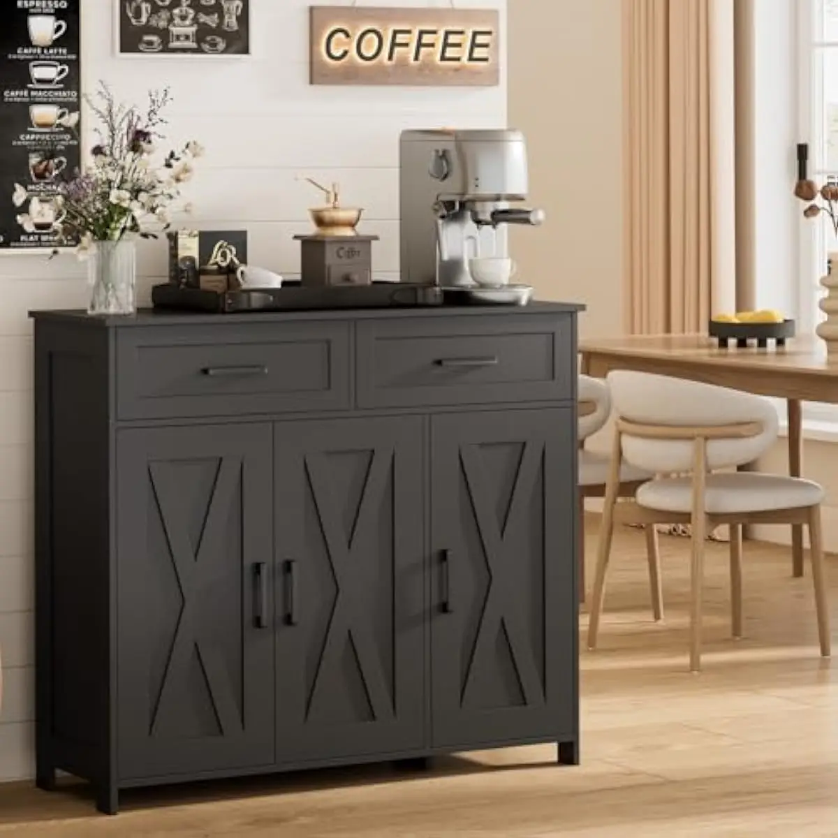 Coffee & Tea Restaurant - Armoire de rangement pour bar à