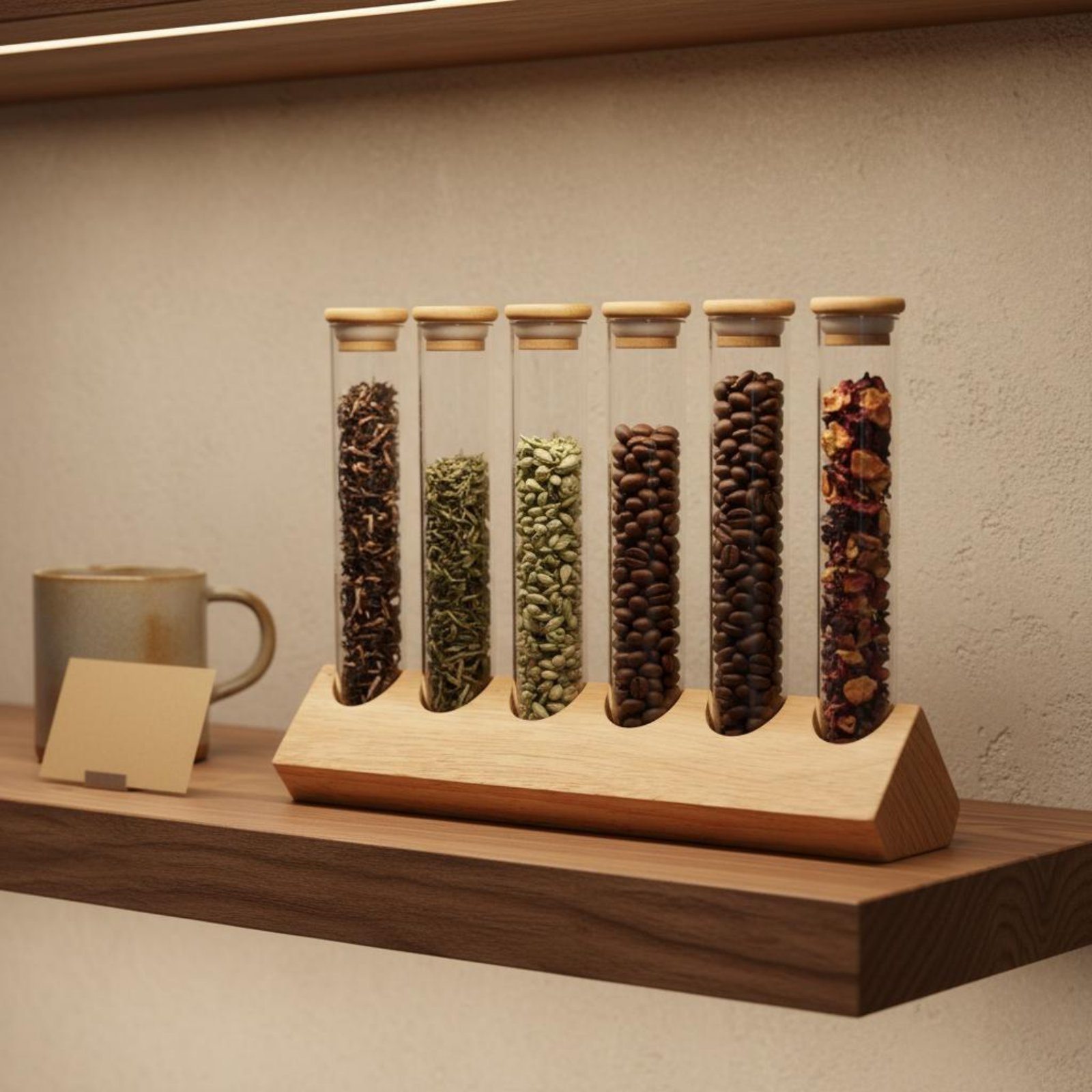 Coffee Tea Jars - Ensemble de récipients en verre avec