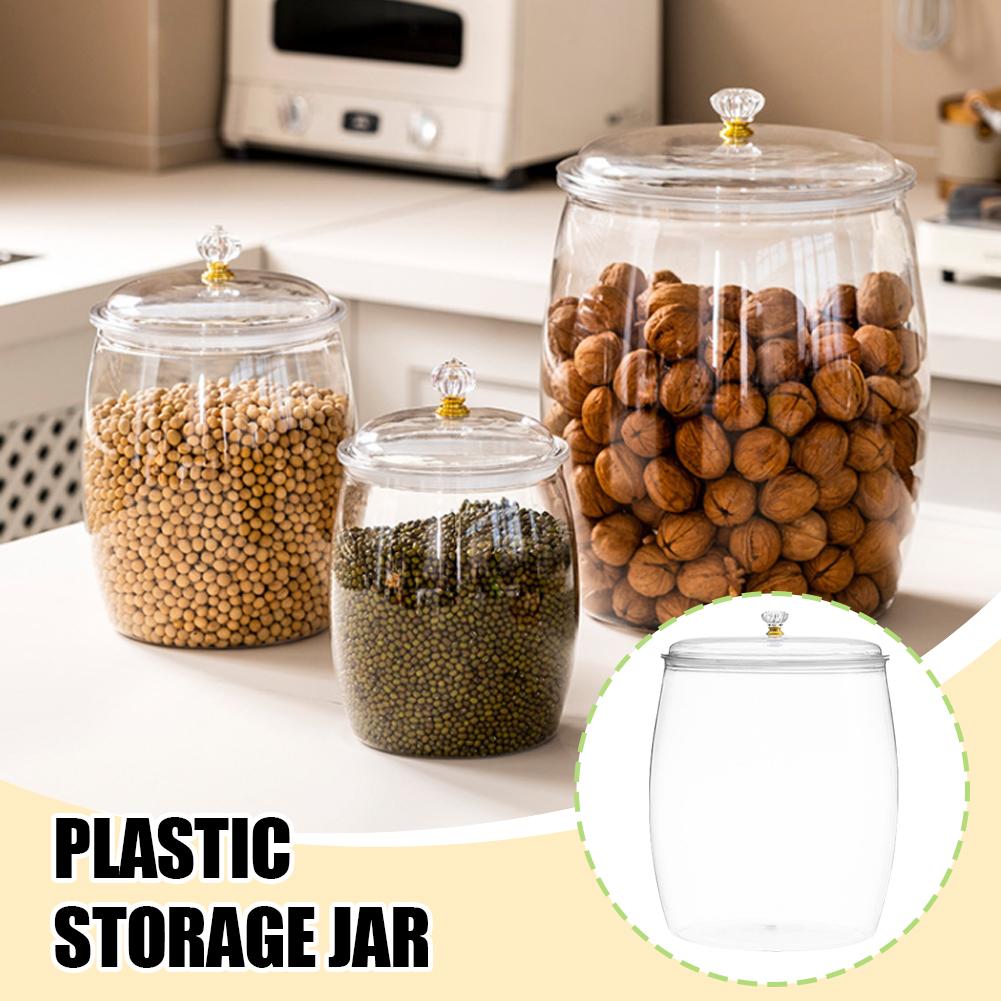 Coffee Tea Jars - Grand bocal transparent en plastique scellé