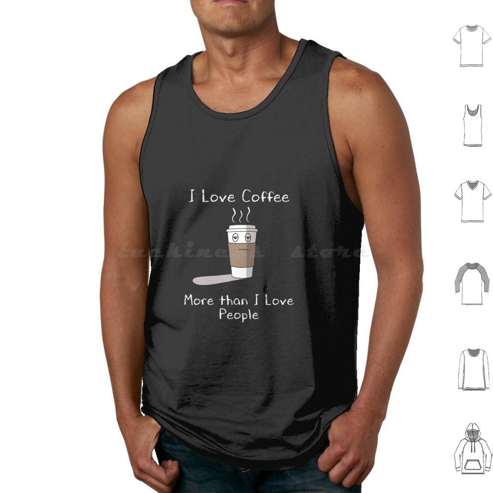 Coffee And Tea Quotes Funny - T-shirts imprimés « I Love Coffee