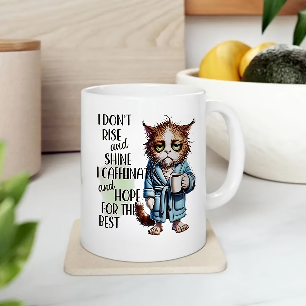 Coffee And Tea Quotes Funny - Mug amusant pour chat avec citation