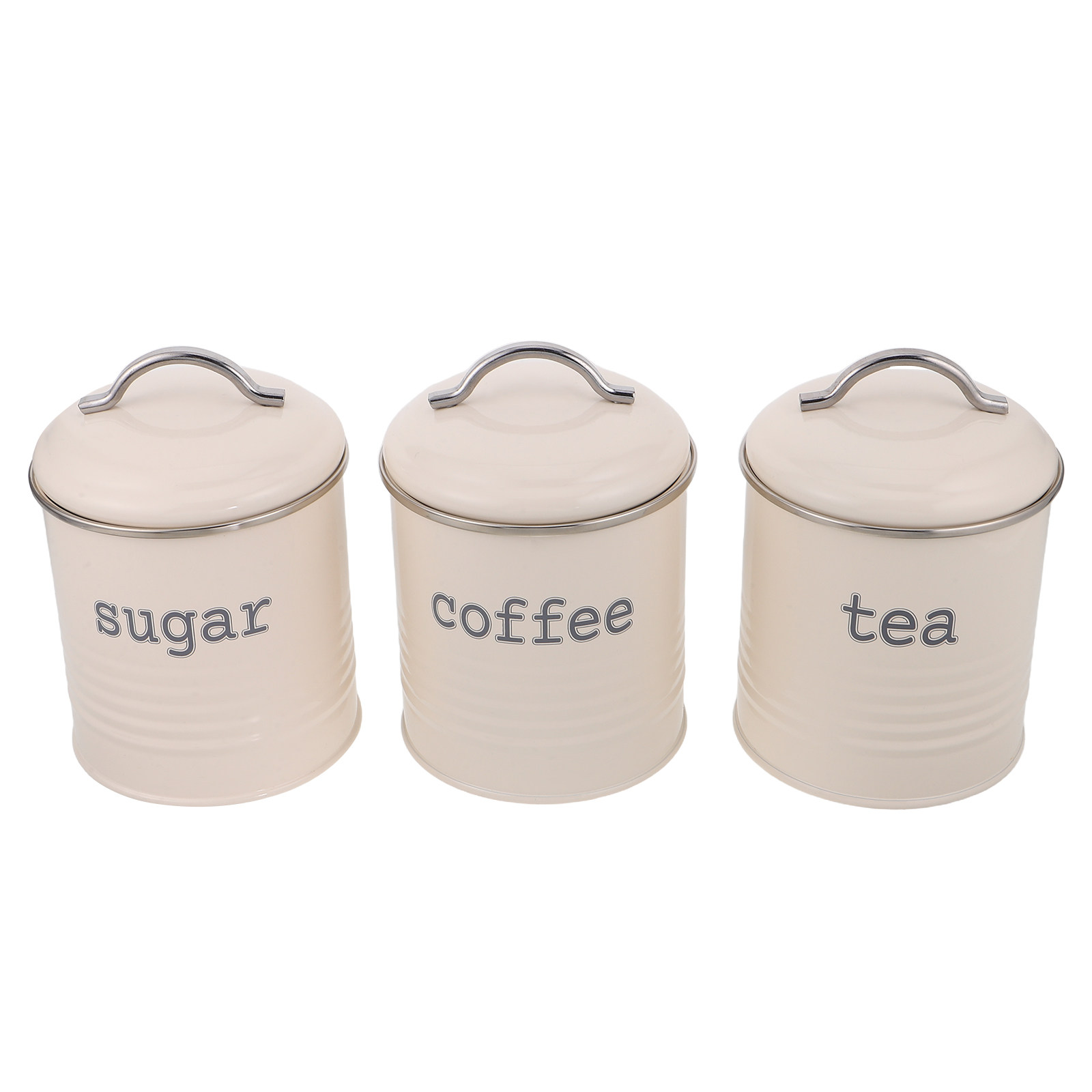 Coffee Tea Jars - Lot de 3 boîtes hermétiques pour