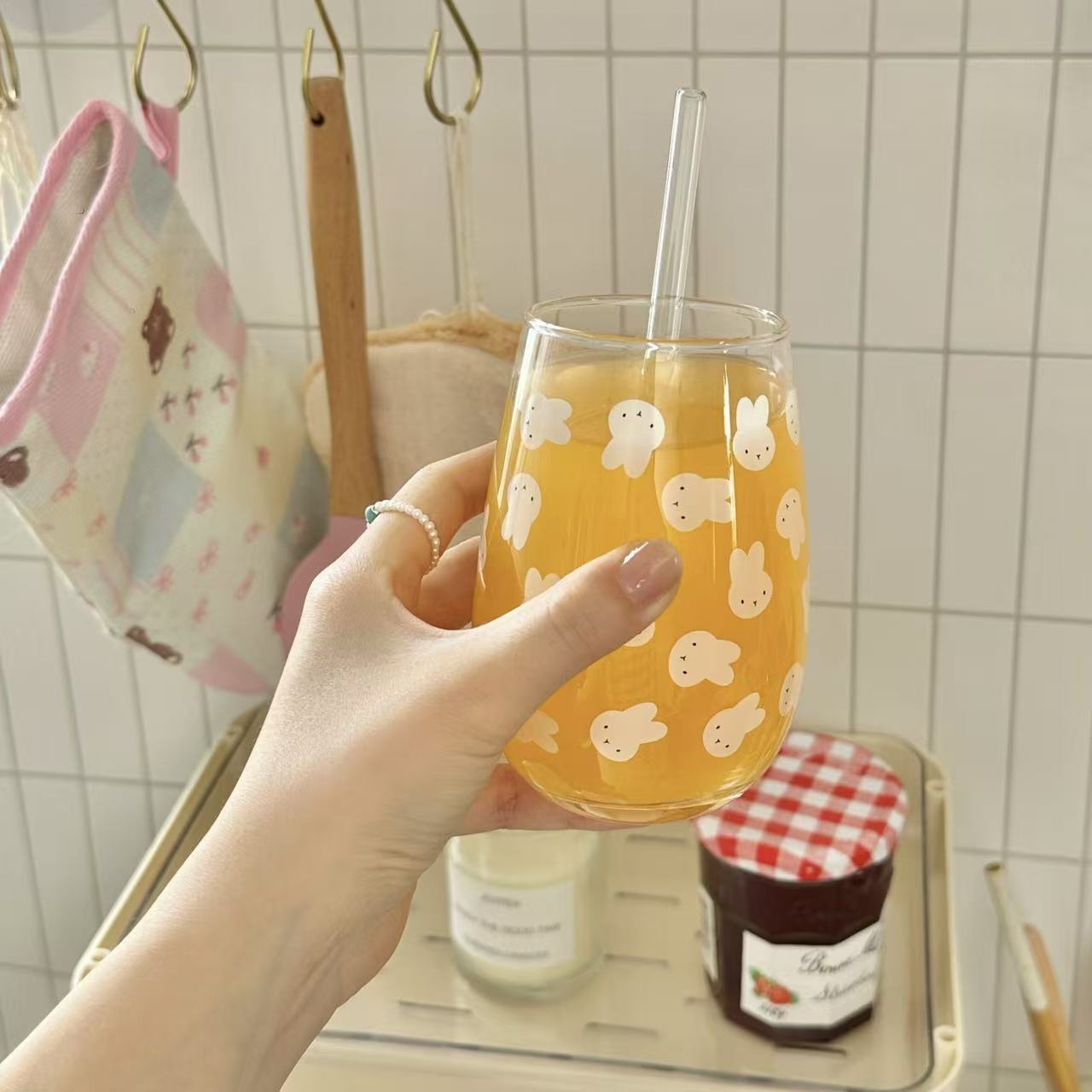 Joli gobelet en verre imprimé  - Coffee Tea Essentials avis et prix