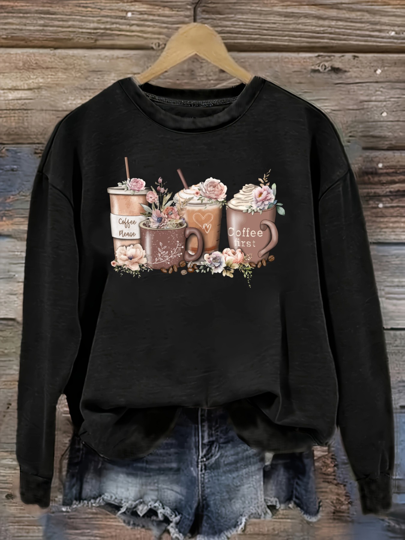T-shirt décontracté à manches  - Coffee & Tea Restaurant avis et prix