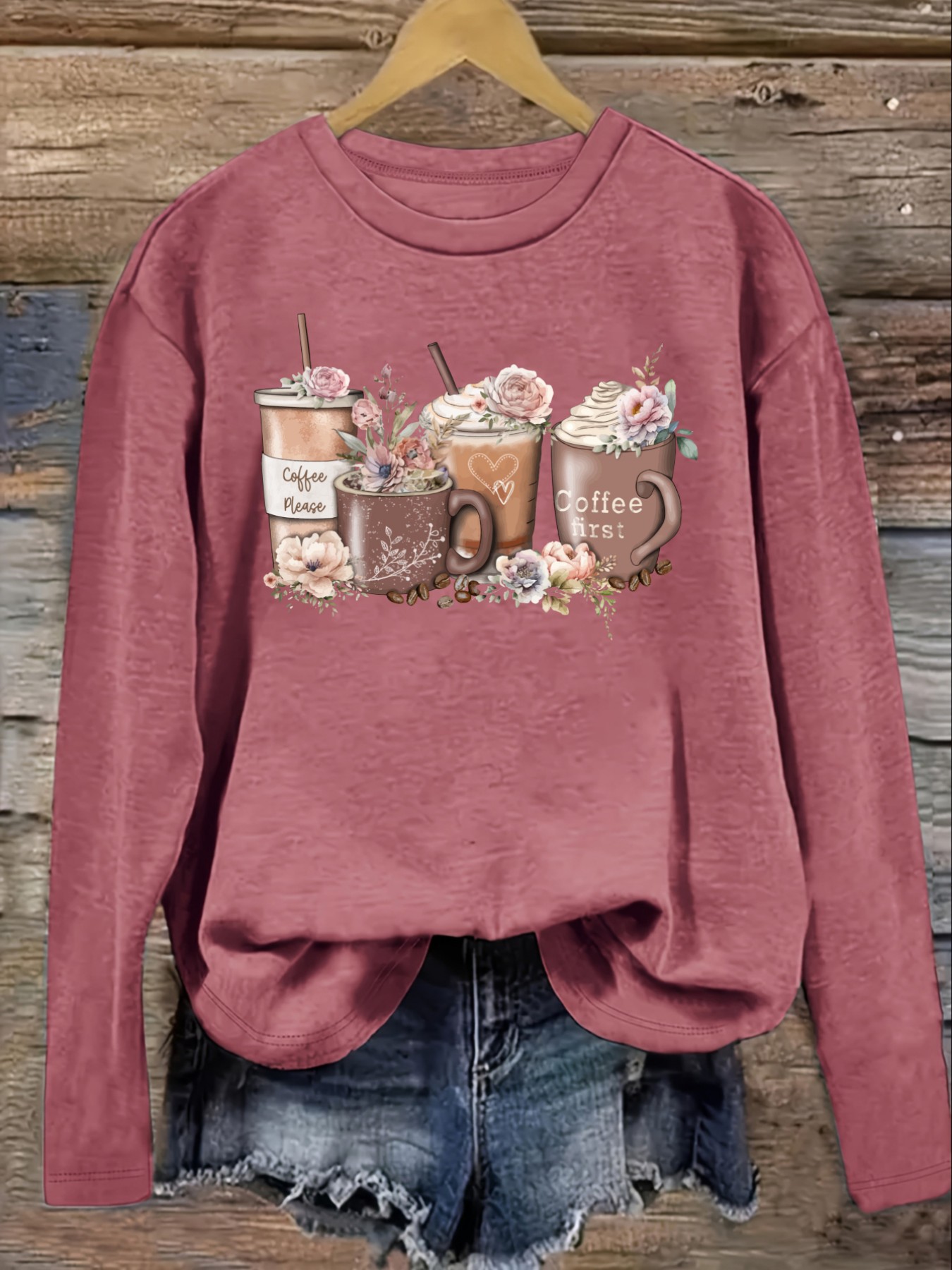 T-shirt décontracté à manches  - Coffee & Tea Restaurant avis et prix