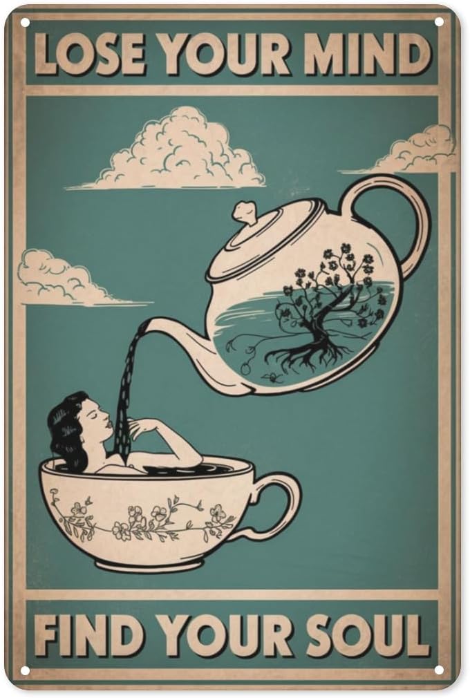 Panneau Métallique Décoratif T - Coffee Tea Nook avis et prix