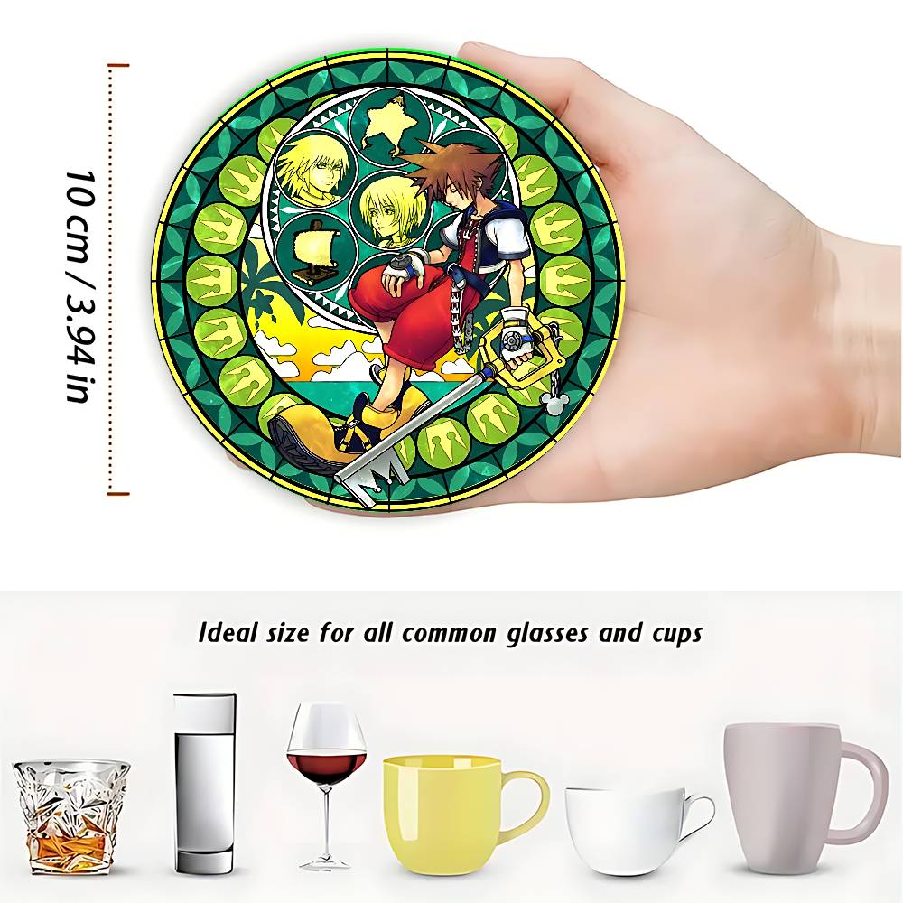 Sous-verres ronds en bois K-Ki - Coffee Tea Games avis et prix