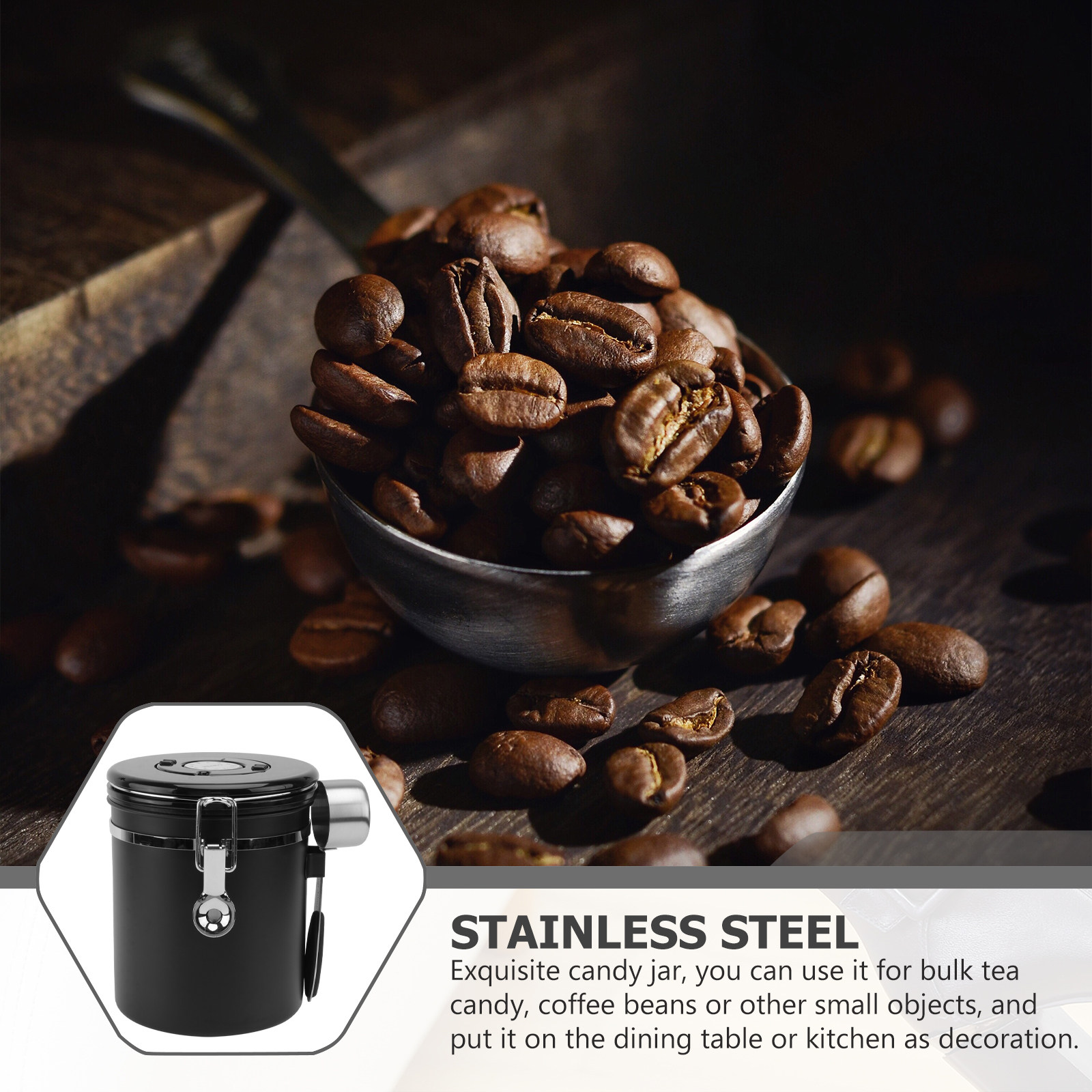1 pièce, pot hermétique en aci - Coffee Tea Jars avis et prix