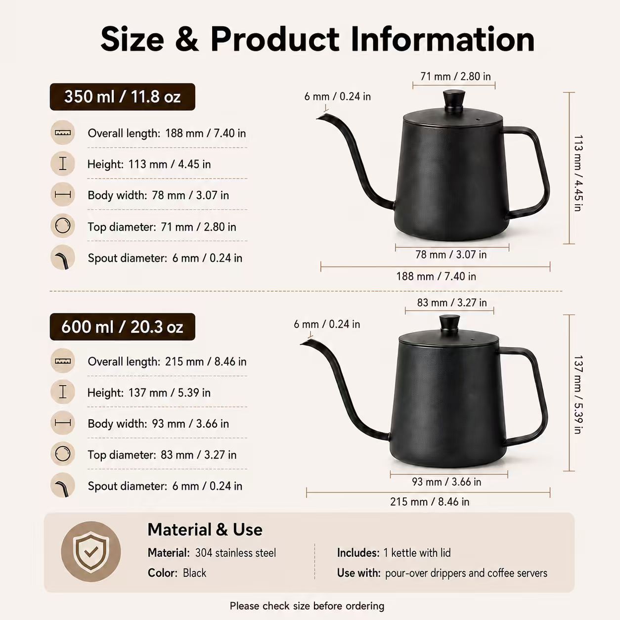 Carafe à café en acier inoxyda - Coffee Tea Jars avis et prix